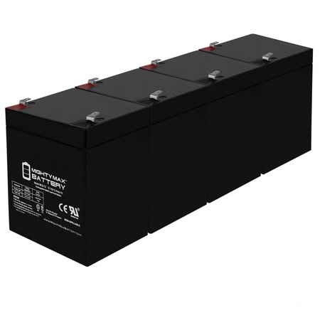 12V 5AH SLA Replacement Battery for ION Audio Tailgater iPA77 - 4Pack -  MIGHTY MAX BATTERY, MAX3942854